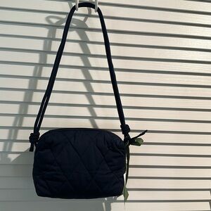 NWT Vera Bradley Blake Crossbody in Peacoat Navy Blue with inside zip pocket.